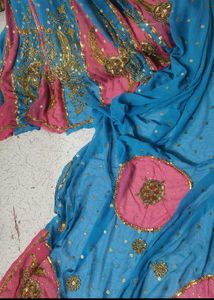 y2k handwork lehanga saree wd blouse pc.