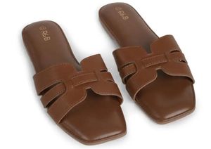 Stylish Brown Flat Sandals