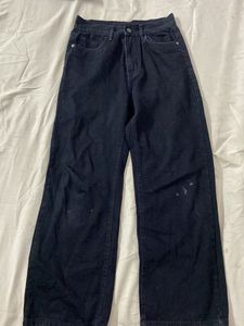 Black Wide-Leg Jeans