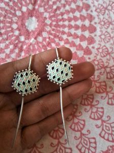 Unique Geometric Enamel bugadi Earrings