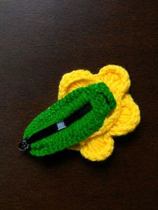 Handmade Crochet Flower Hair Clip