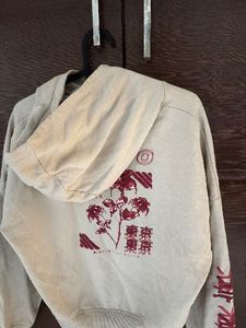 Oversized Hoodie with Japanese Print
