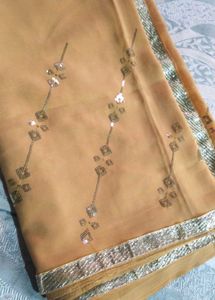 Chatpata 90's Embroidered Georgette Saree