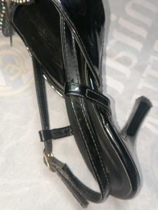 Chic Black Bow Stiletto Heels