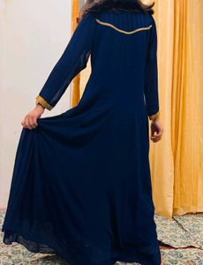 Elegant Navy Blue Maxi Dress