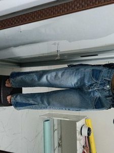 Trendy Split Hem Wide Leg Jeans