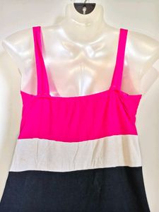 Chic Colorblock Mini Dress