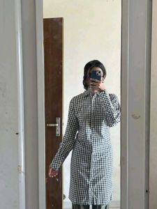Classic Gingham Shirt Dress