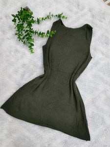 Olive Green Sleeveless Top