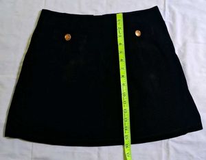 Vintage Black Velvet Skirt Suit