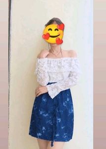 White Lace Off-Shoulder dress