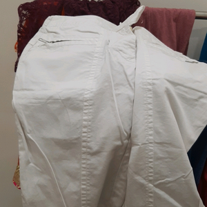 White Cargo Pants