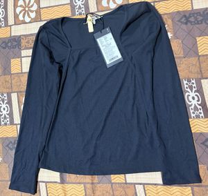 Women's Long Sleeve Square Neck Top