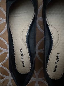 Stylish Black Hush Puppies Ballet Flats