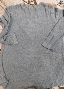 Grey Knit Pullover