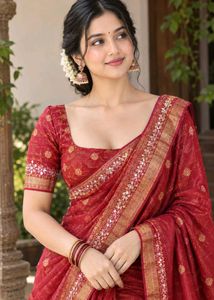 new silk saree with free blouse