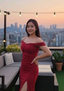 Elegant Off-Shoulder Red Gown