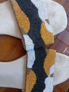 Beaded Slide Sandals