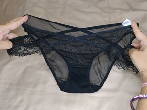 Sheer Lace Trim Panty