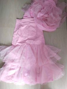 Pink Layered Party Skirt