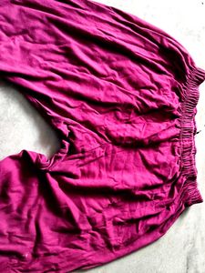 Comfortable Magenta Palazzos
