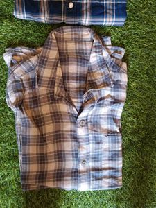 Men's Plaid Button-Down Shirts (Set of 2)