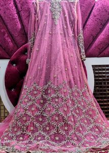 Stunning Pink Embellished Wedding Dress