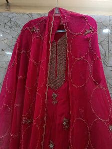 Designer Kurta Pant and Dupatta Set for Wedding We