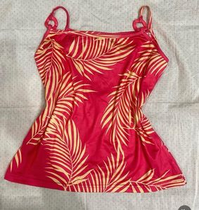 Vibrant Tropical Print Camisole Top