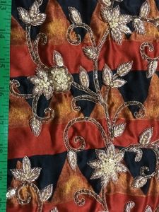 Embroidered Patch For Dress Front. 32" By 8"