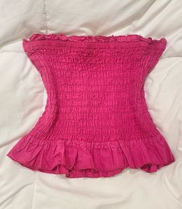 girly cute pinkish purple tube top