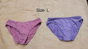 Women's L Polka Dot Panties