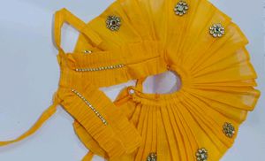 2 New Laddu Gopal Pink And Yellow Dress