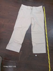 Men's Beige Casual Pants