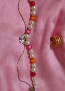 Handmade Beaded Bracelet & Ring Set