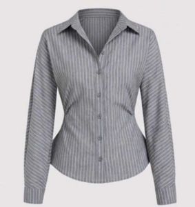 Striped Button-Up Shirt