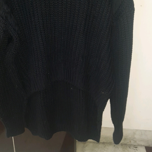 high low xl size patterned sweater