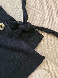 Black Cami Top with Buttons