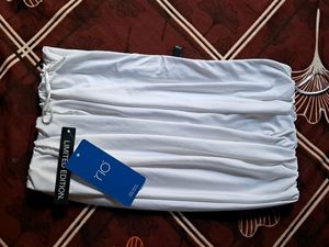 White Tube Top With Elegance