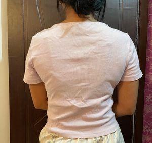 Ribbed Square Neck Crop Top