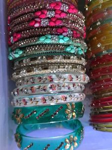 Beautiful all set glass bangles combo
