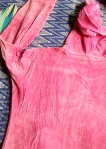 💥Cozy Pink Velvet Zip-Up Hoodie🎀💥
