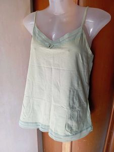 Comfortable Lace Trim Cami Top