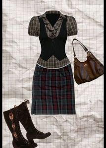 Vintage Plaid Skirt