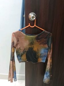 Trendy Sheer Crop Top