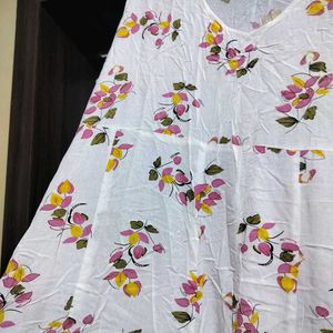 White Floral Summer Dress