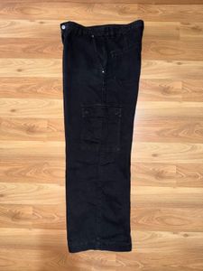 Bershka Classic Black Cargo Pants