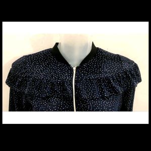 Shining Zipper Sweater For Women Length 18