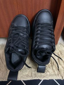 Black Platform Sneakers