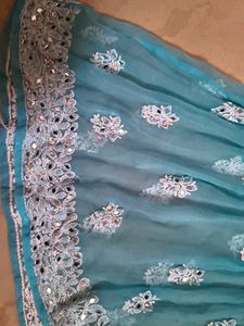 Cute Blue Embroidered Kurta